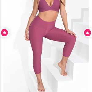 Booty by Brabant Burnt Rose Croco Leggings